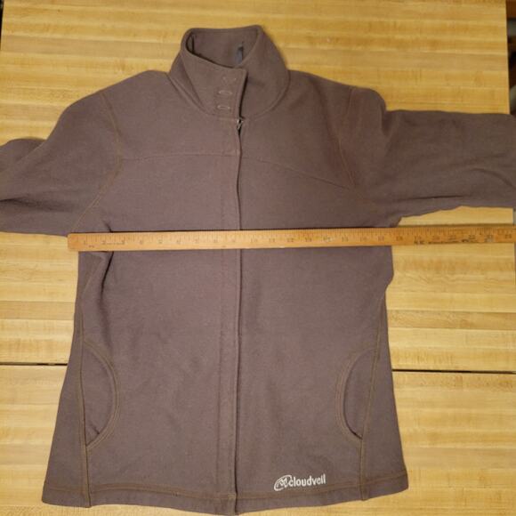 Cloudveil Men's Full-Zip Fleece Jacket Brown Size M Performance Zip-Up - Picture 5 of 11